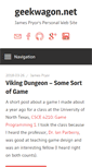 Mobile Screenshot of geekwagon.net